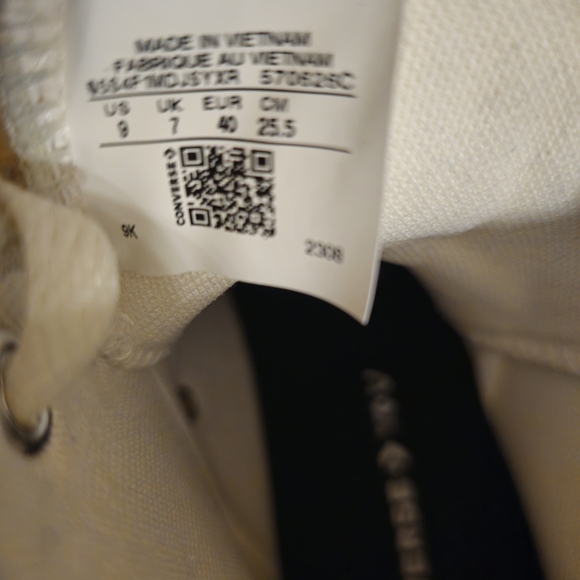 Converse Women's Sparkle High-Tops - Brown and White - Picture 7 of 7